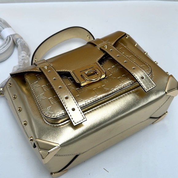 Michael Kors Manhattan Medium
Satchel Shoulder Crossbody bag MK
Pale Gold - Picture 14 of 14